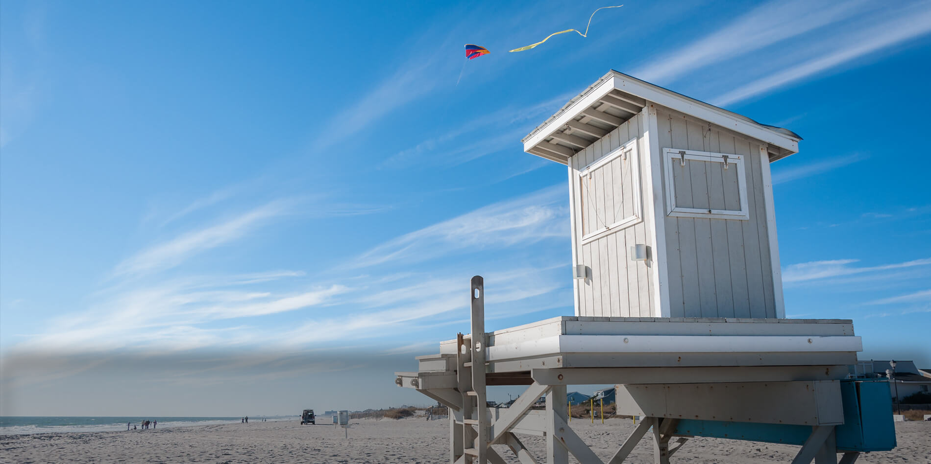 Lifeguard station on the beach