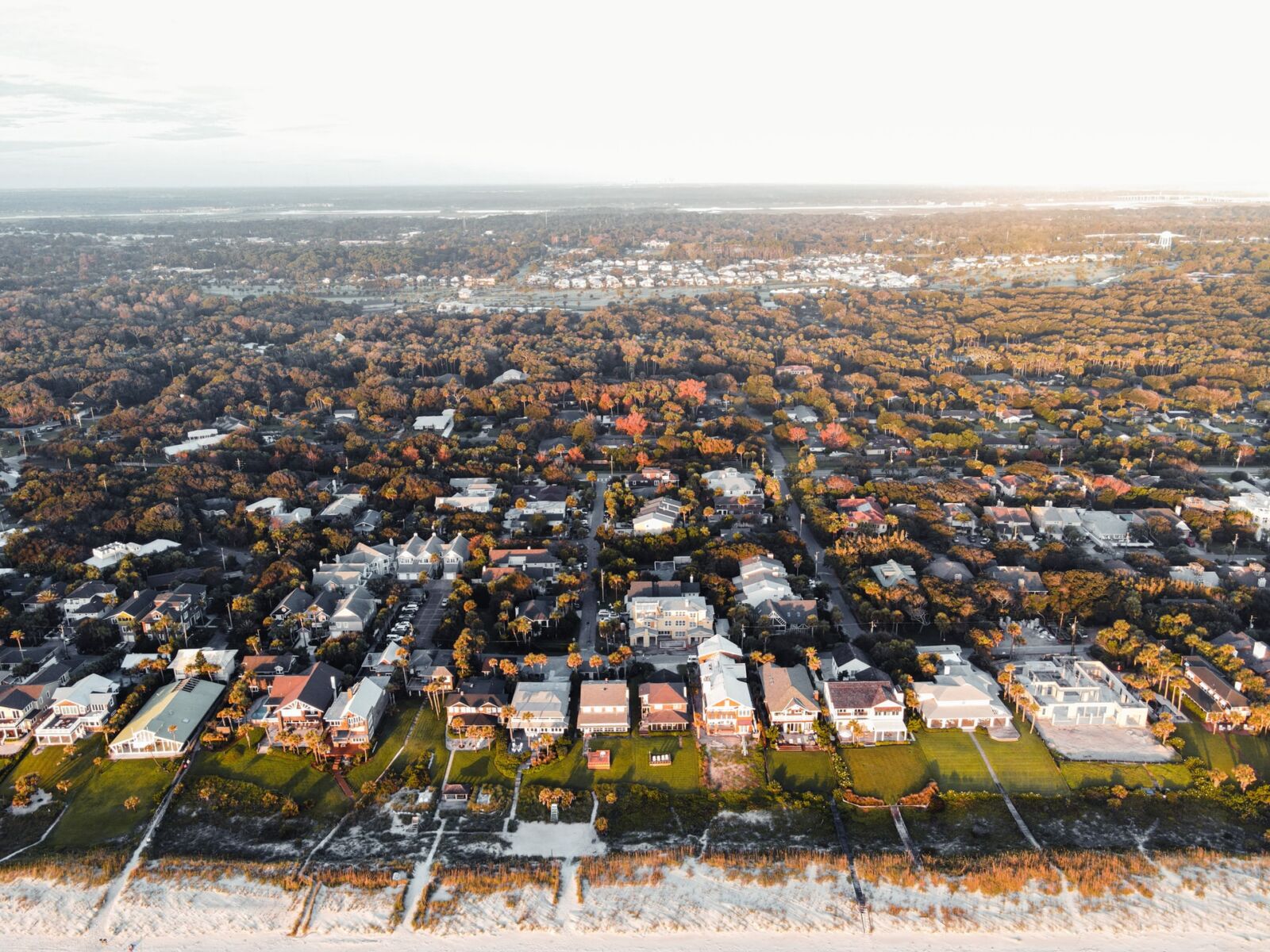 A nice shot of Atlantic Beach from the air, near our Atlantic Beach rentals