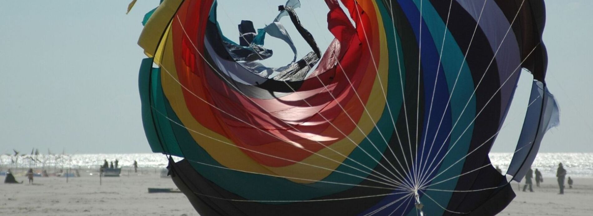 large kite on the beach