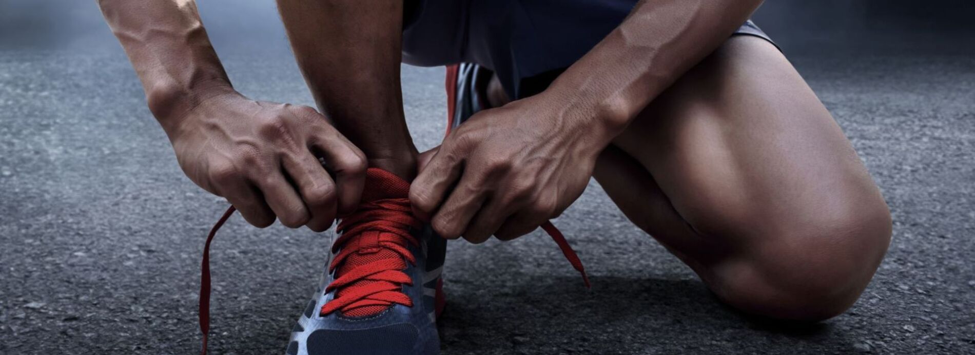 tying shoelaces