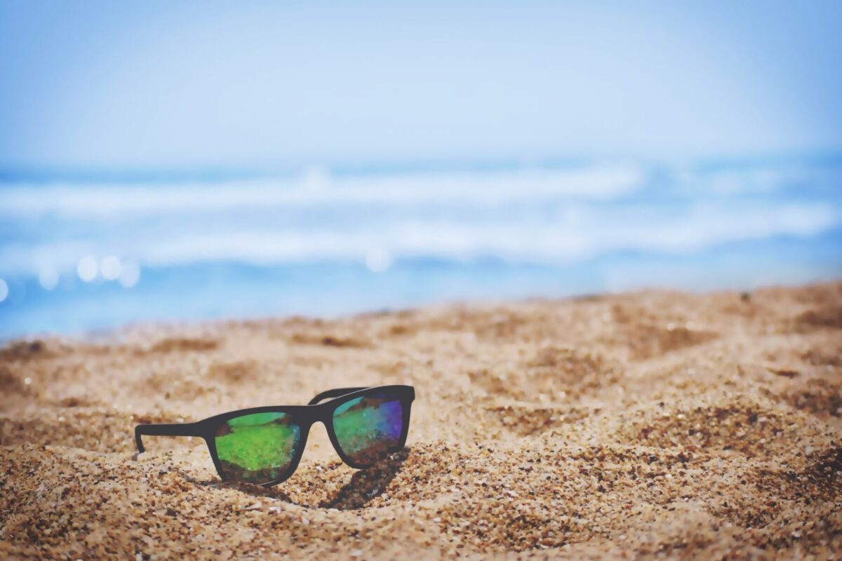 sunglasses on the beach near our Atlantic Beach rentals