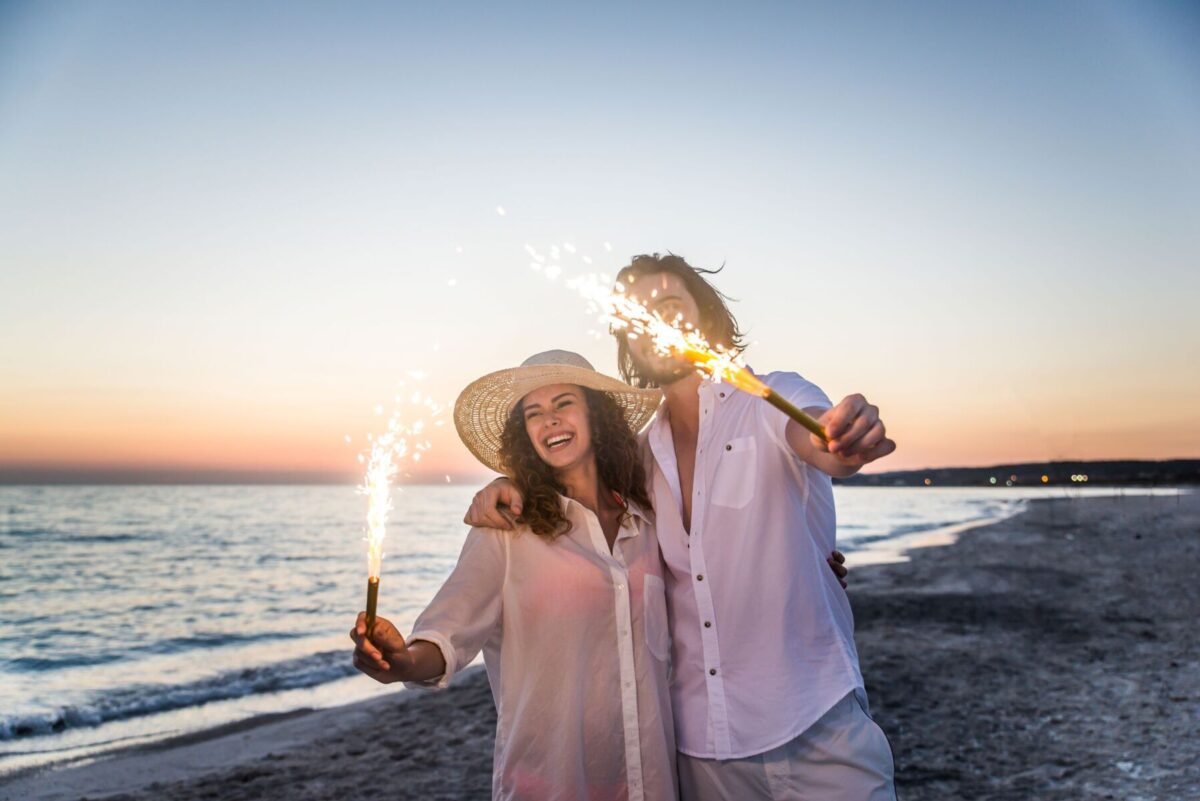 couple on Atlantic Beach