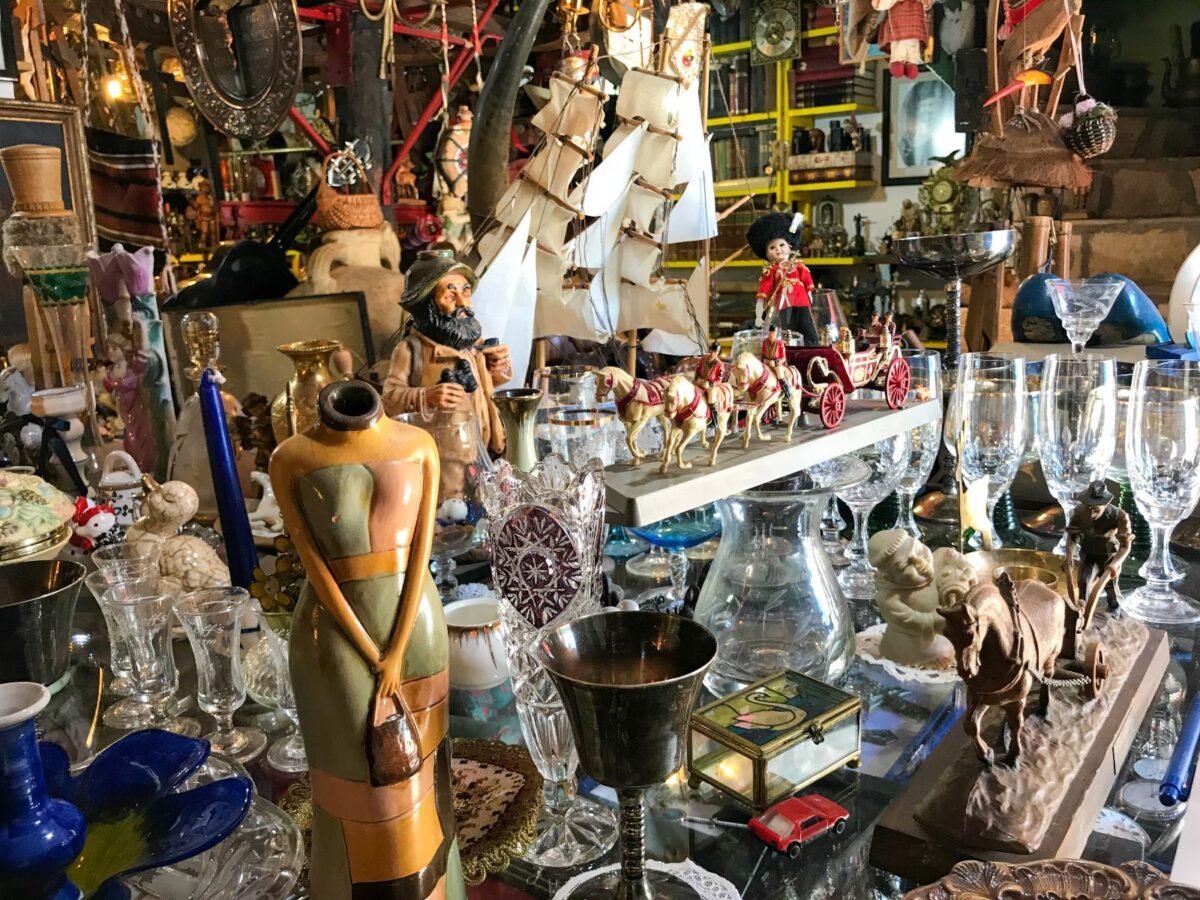 antiques piled together