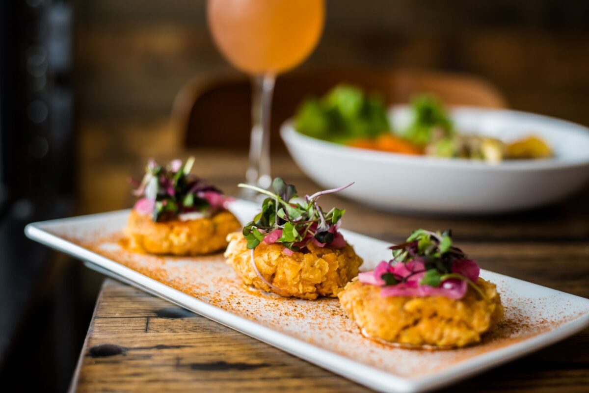 Crab cakes in atlantic beach restaurant