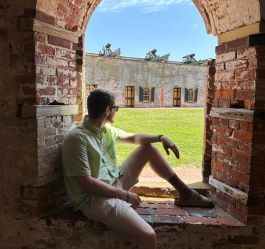 man at fort macon