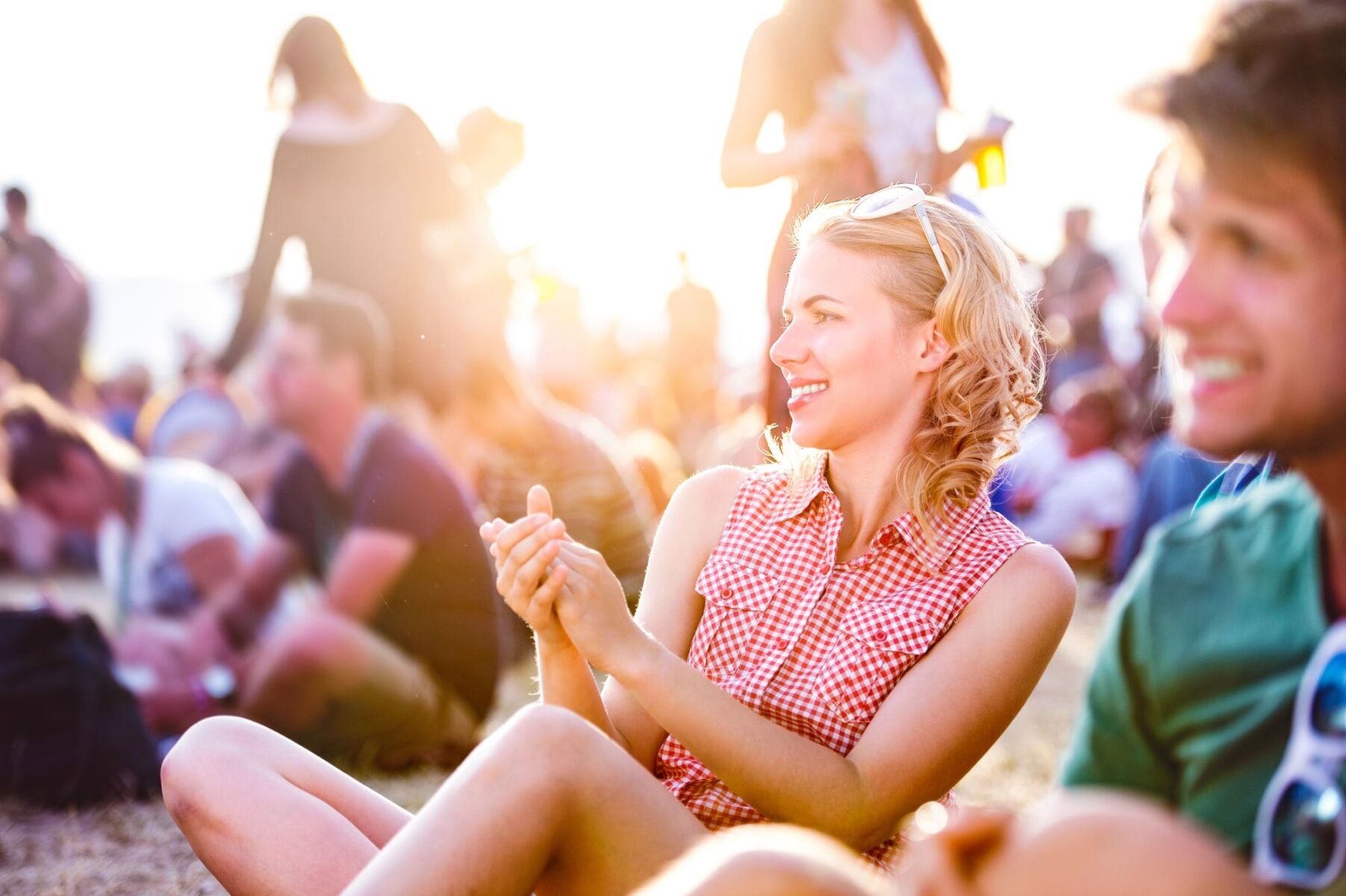 people at music festival