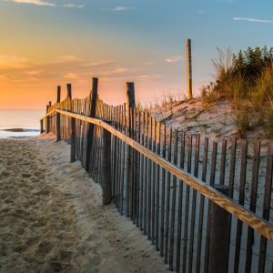 walkway to ocean